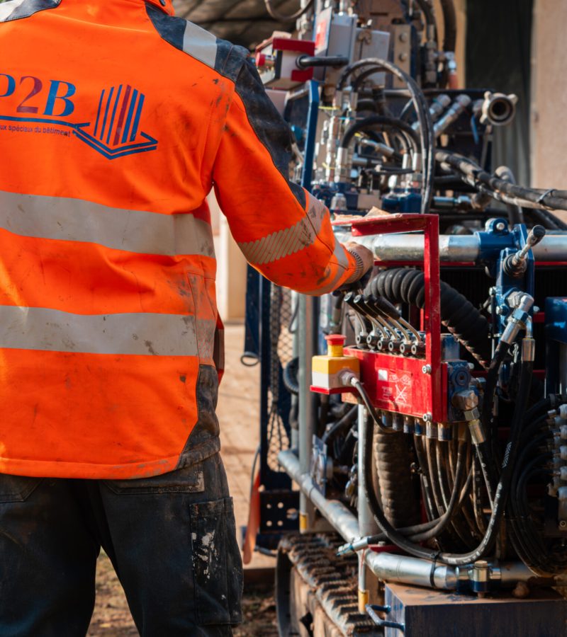 reprise en sous oeuvre p2b machine maison fissure